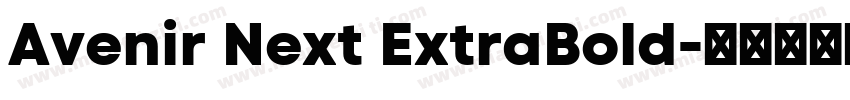Avenir Next ExtraBold字体转换